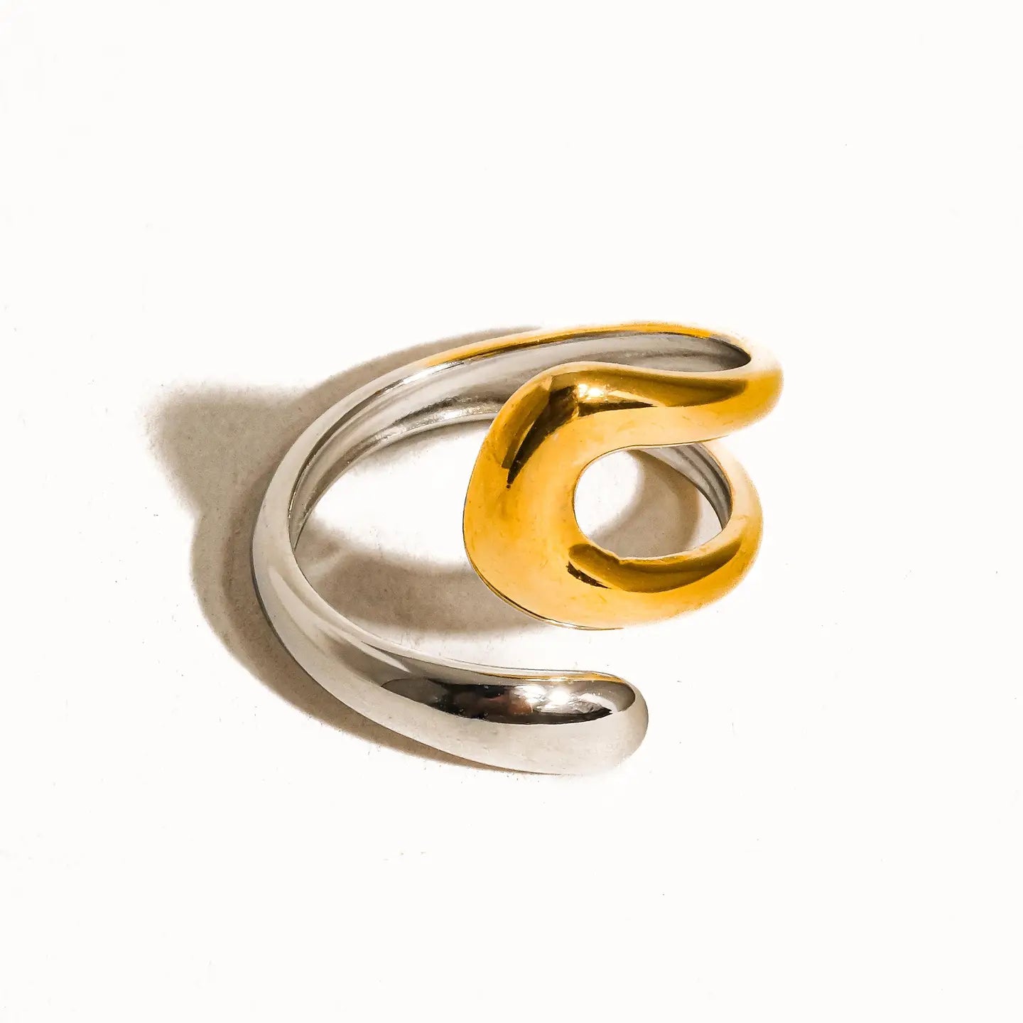 18K Non-tarnish Mixed Metal Ring image 2