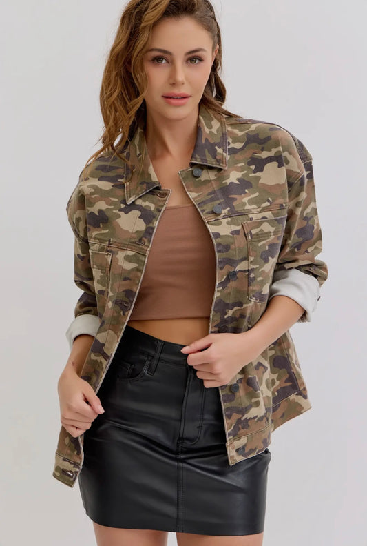 Camo Oversized Jacket