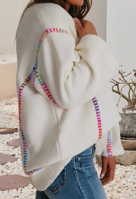 Color Pop Cozy Knit Sweater