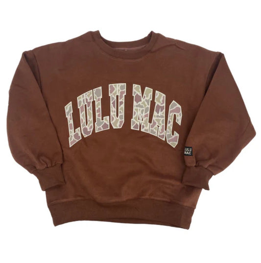 Lulu Mac Brown and Camo Sweater