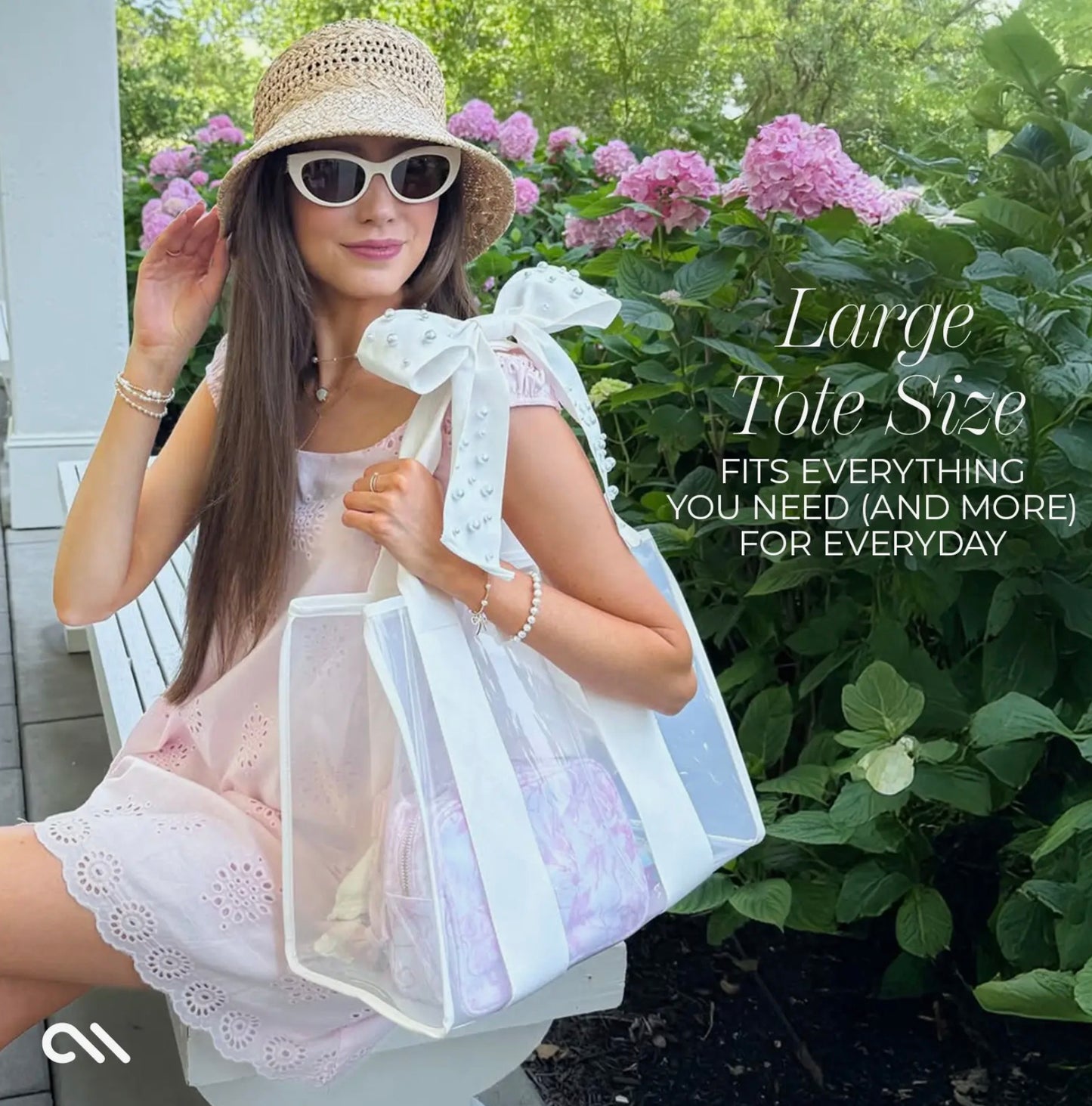 Morgan Case-Mate Pearl Bow Jelly Tote