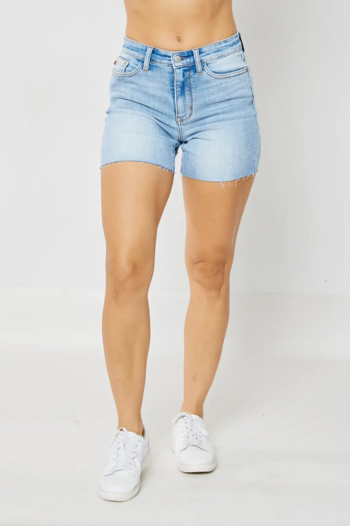 Judy Blue High Wasted Light Wash Denim Shorts