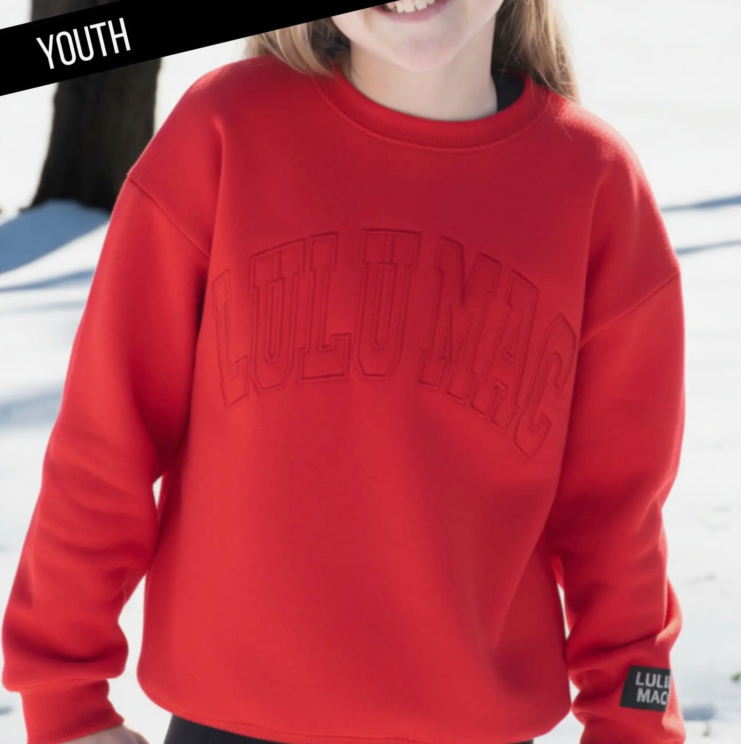 Youth Lulu Mac Red on Red Sweater