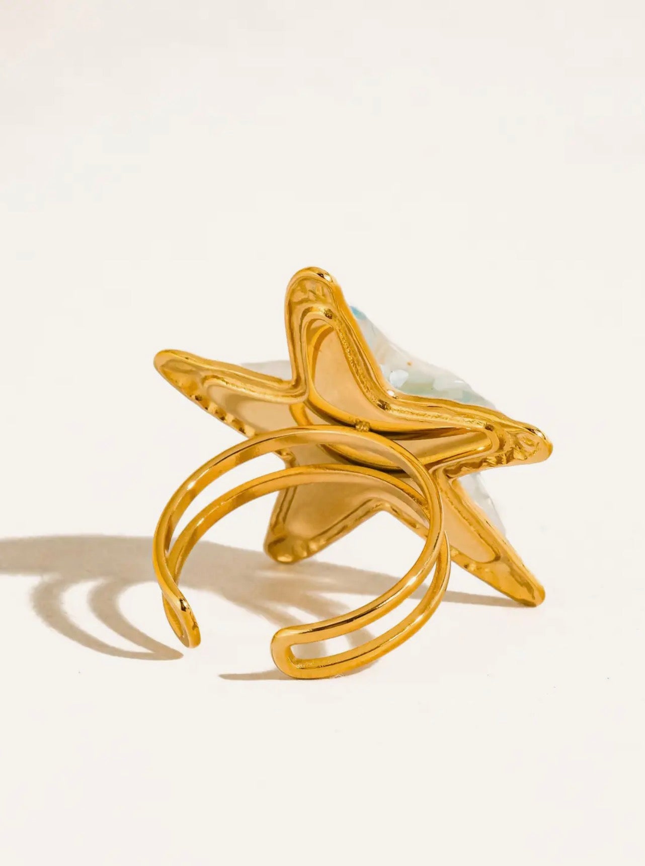 Chatelet 18K Non-Tarnish Starfish Ring
