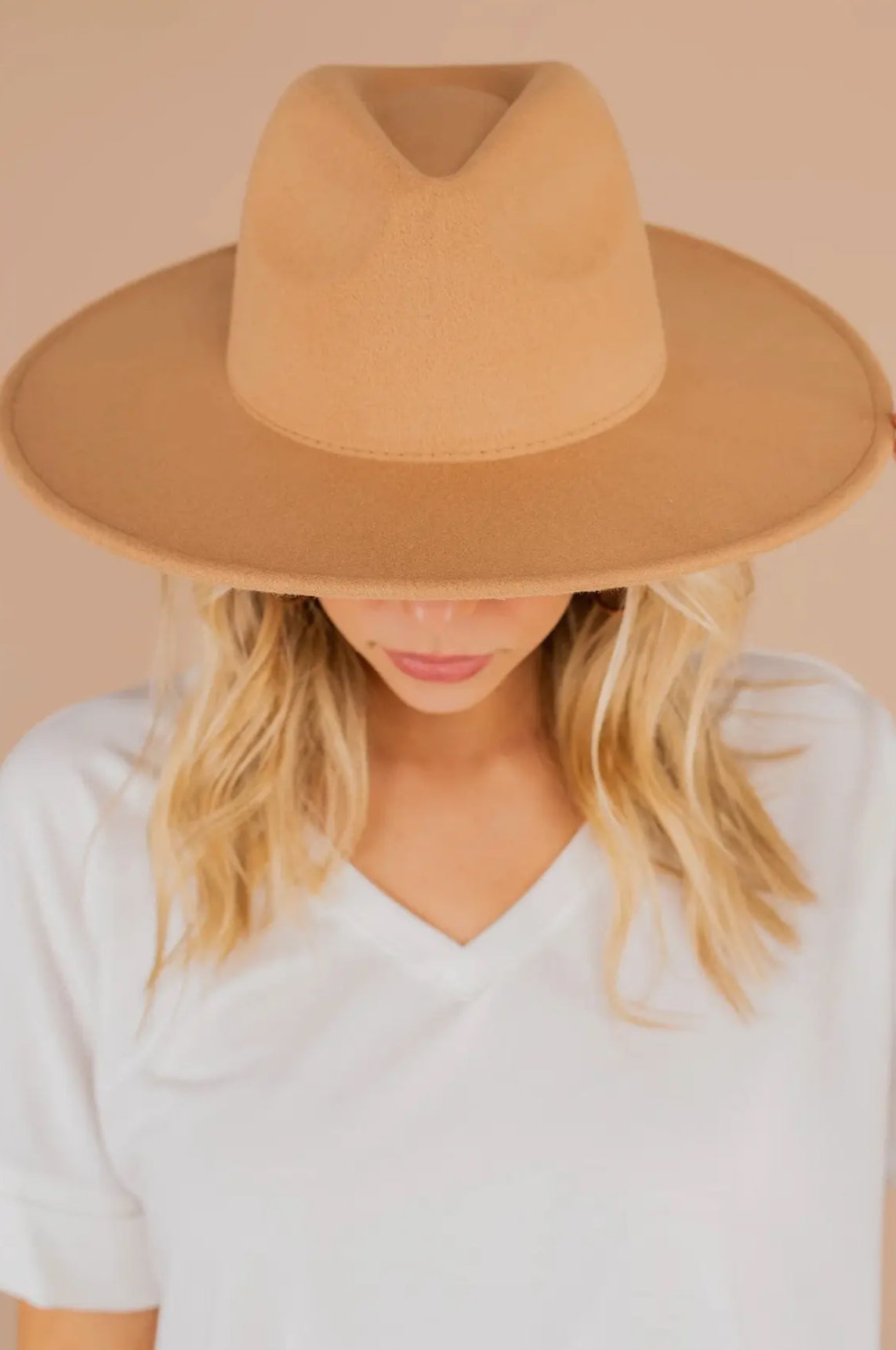 Hannah Felt Panama Hat Taupe