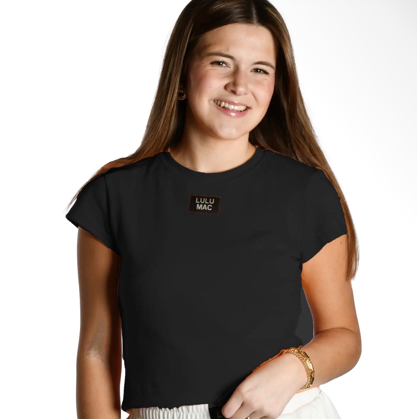 Lulu Mac Black Babydoll Tee