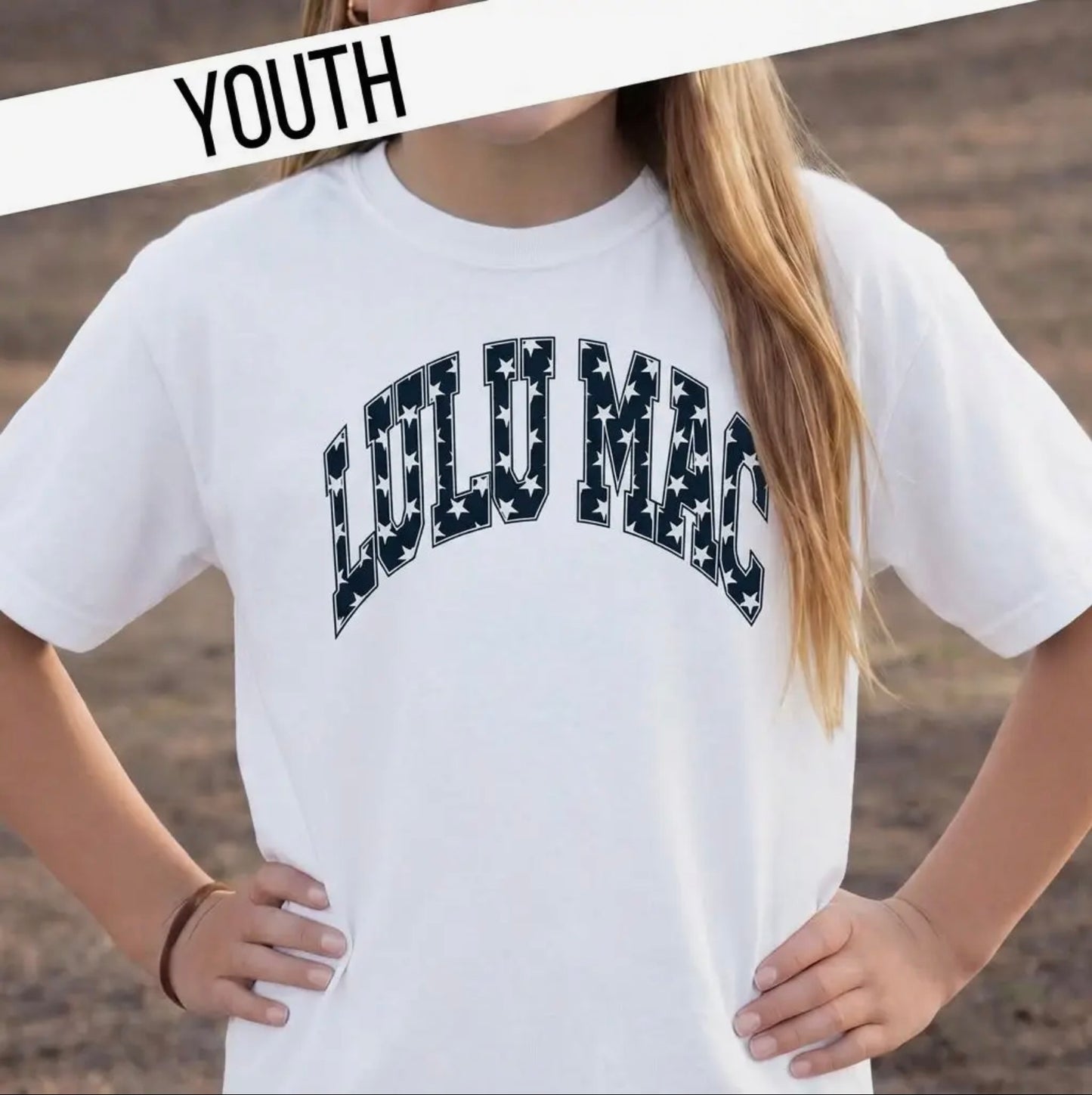 Youth Lulu Mac Blue Star Tee