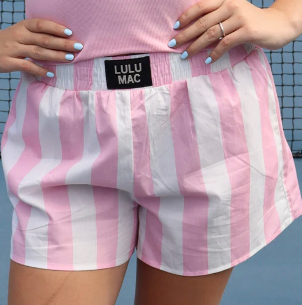 Lulu Mac Boxer Shorts In Light Pink