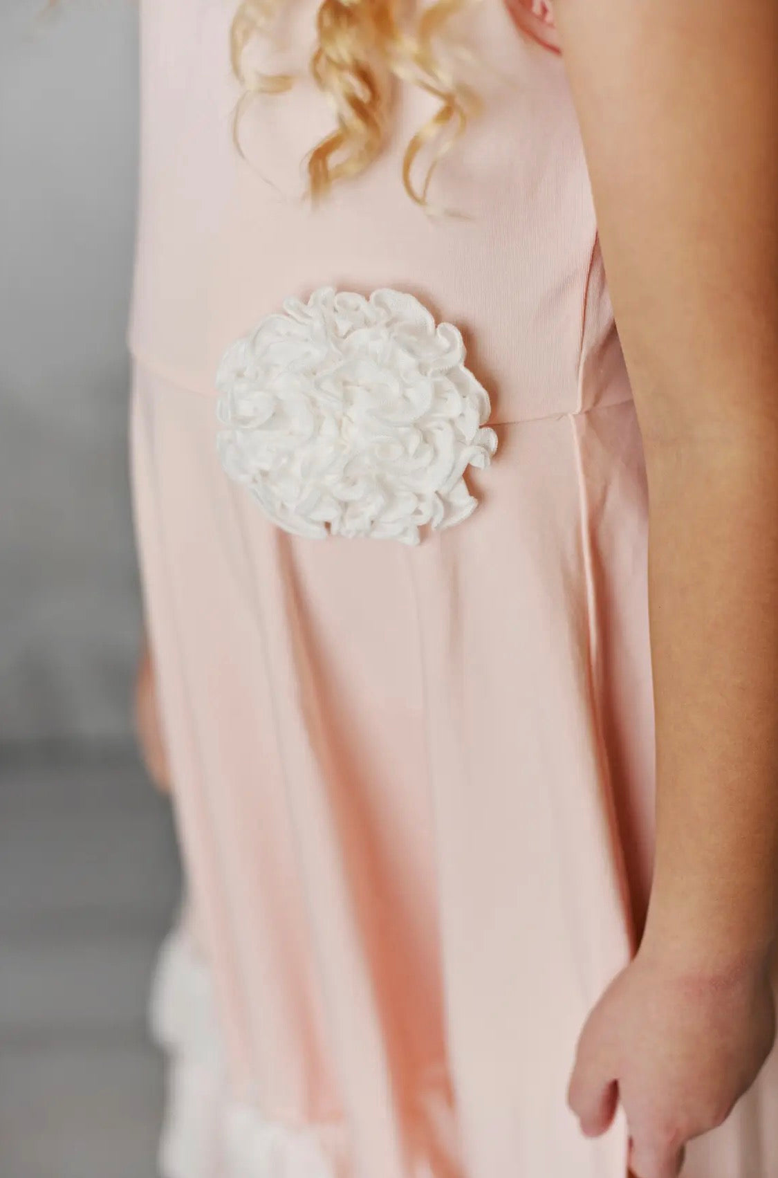 Blush Bloom Ruffle Dress