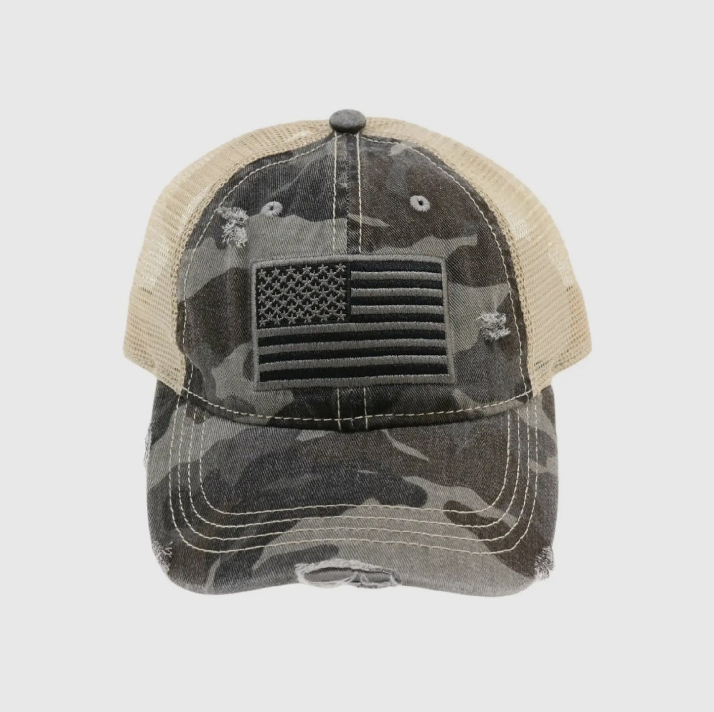 USA Flag Camo Cap
