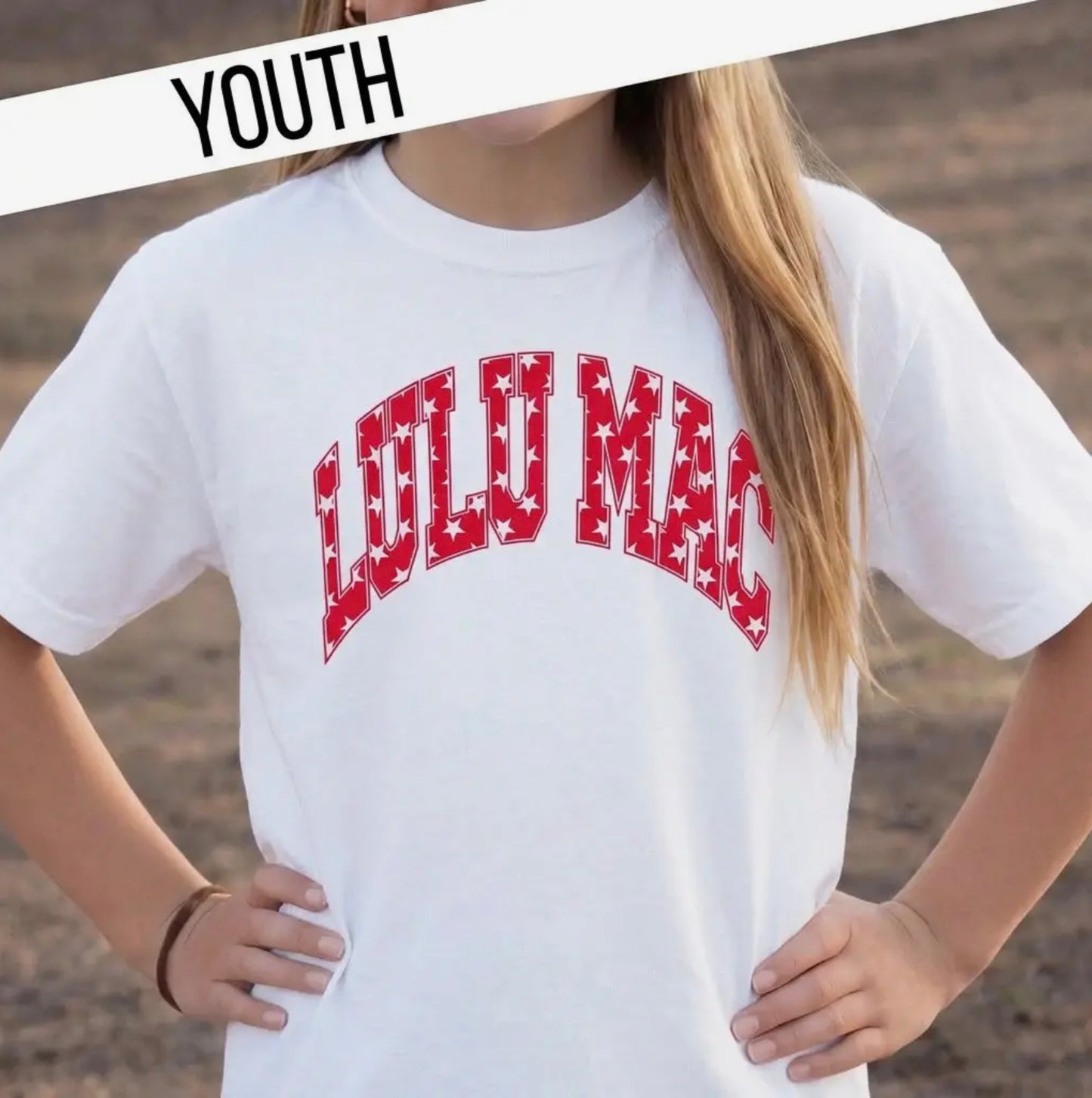 Youth Lulu Mac Red Star Tee