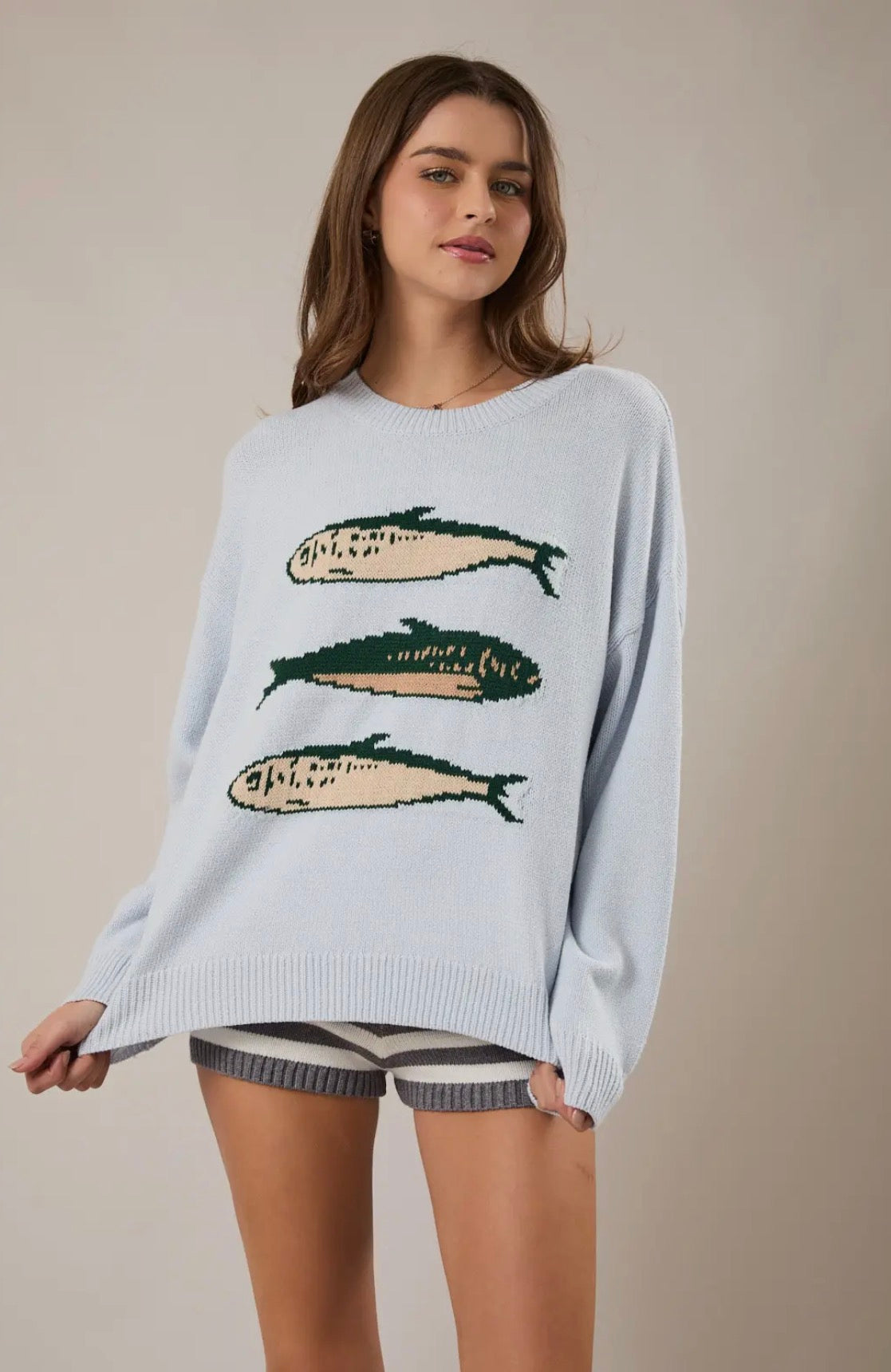 Sandy Sardine Sweater In Blue