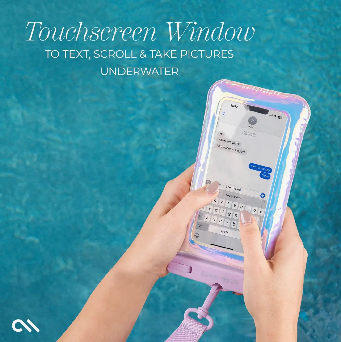 Case-Mate Iridescent Floating Phone Pouch