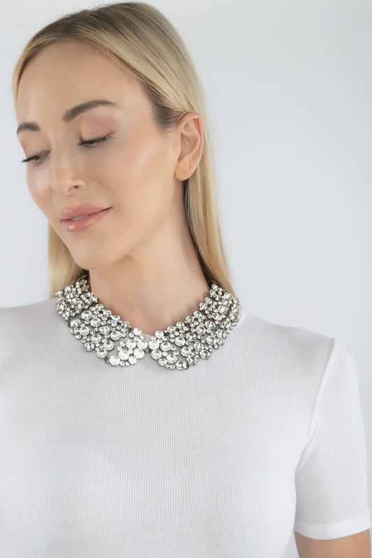 Diana Crystal Collar Necklace