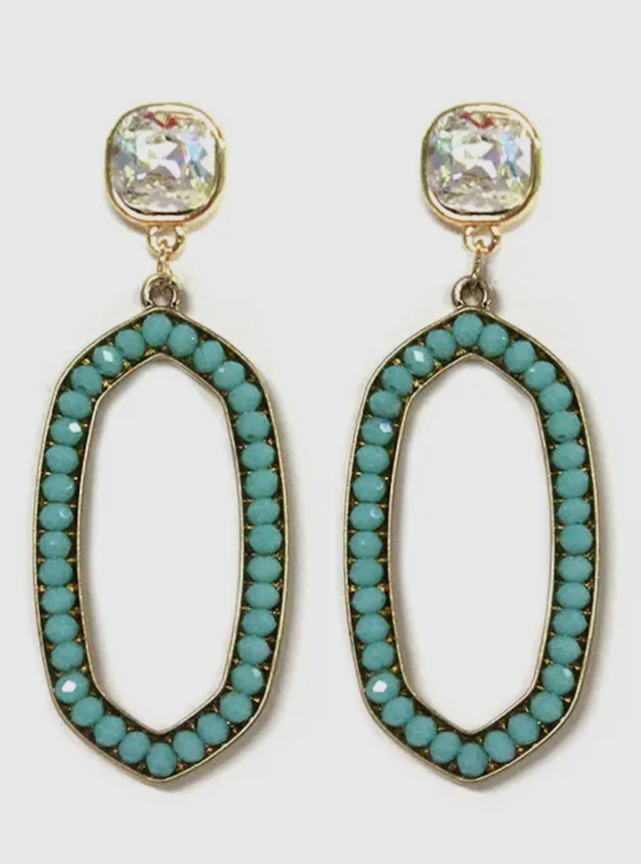 Turquoise Tide Dangle Earrings