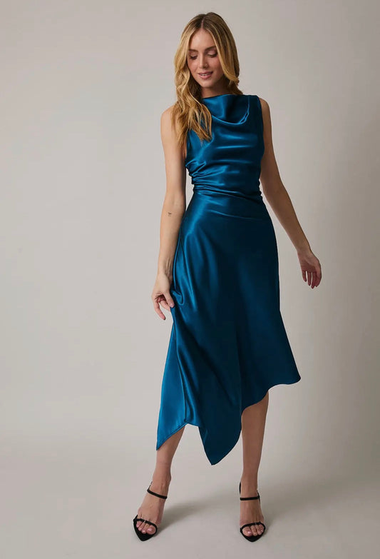 Sunday Edition Satin Bliss Midi Dress