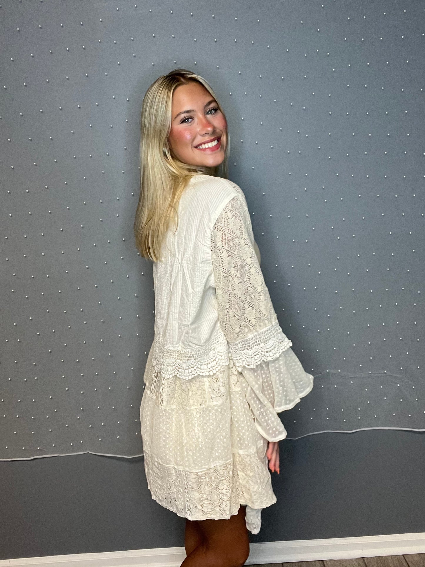 ✨ Timeless Elegance Lace Duster Cardigan