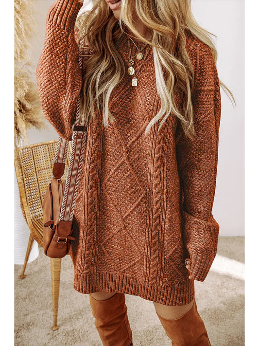 Cable Knit Sweater Dress image 0