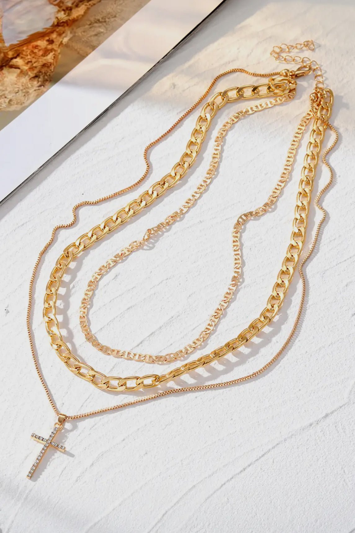 Stacked Cross necklace