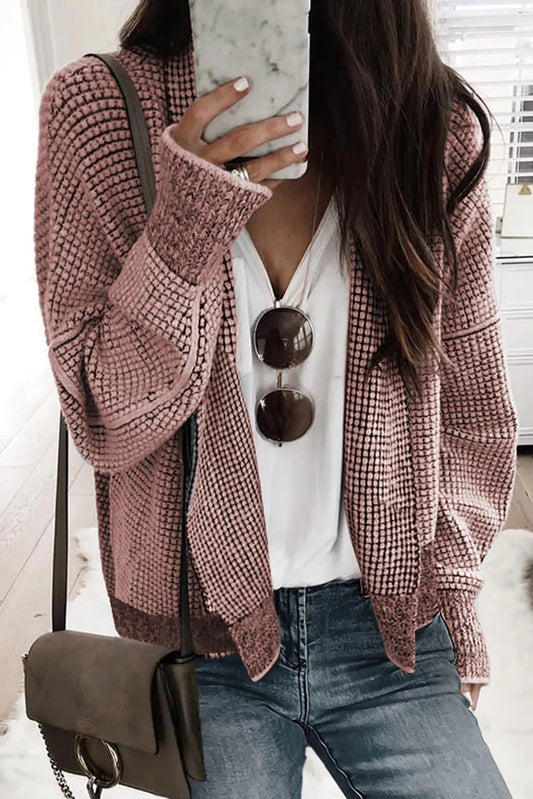 Pink Contrast Cardigan image 0