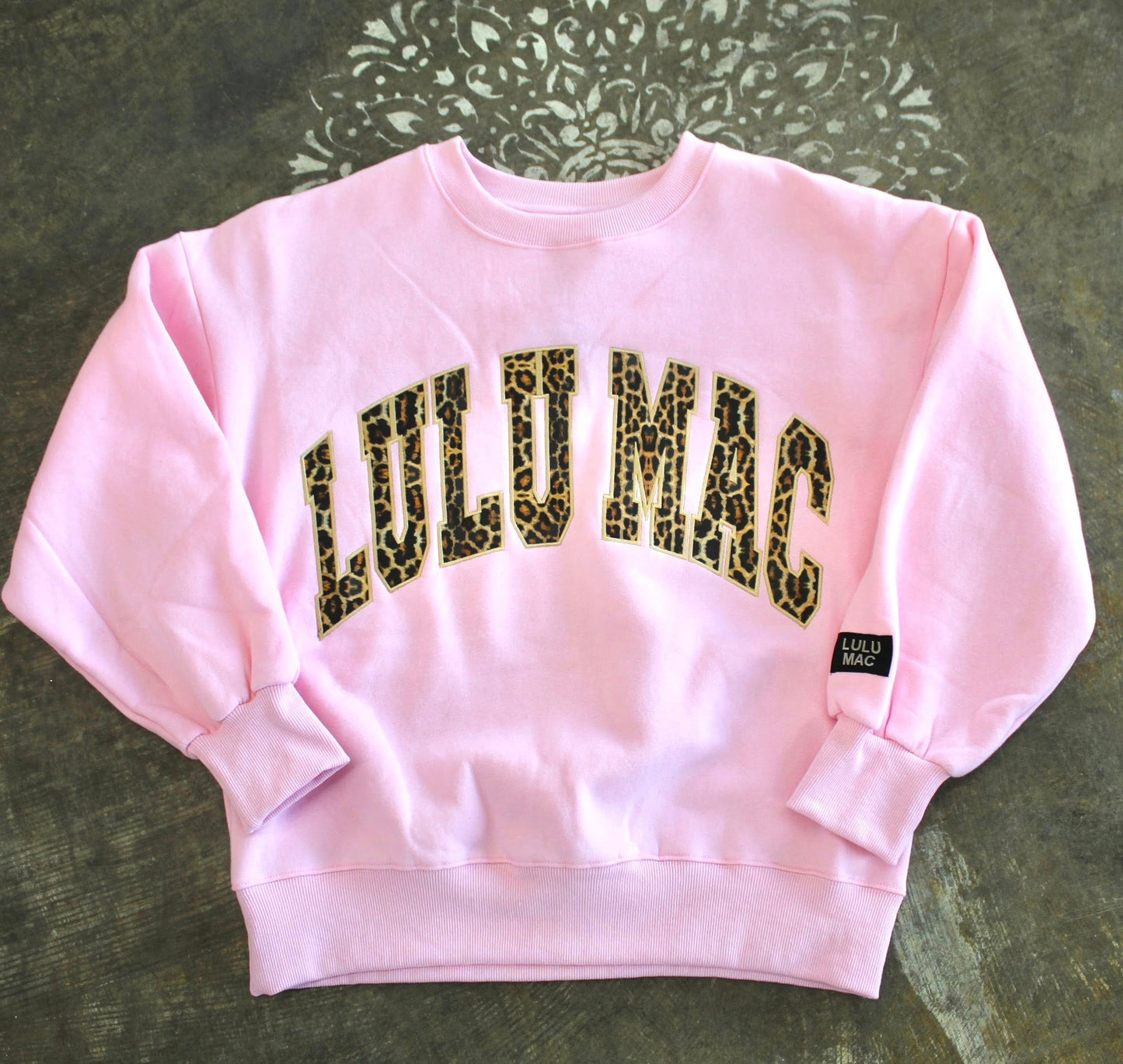 Lulu Mac Pink with Leopard Sweater