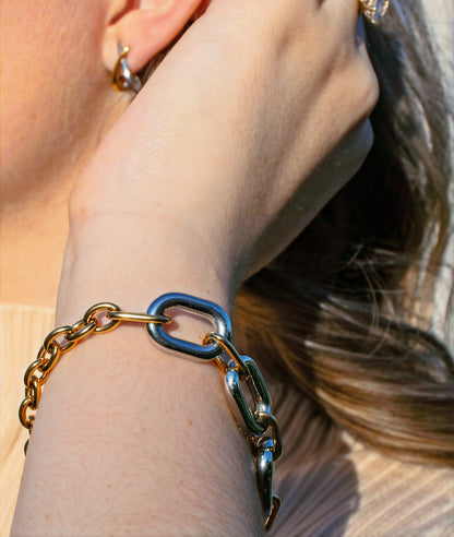 18K Mixed Metal Chain image 1