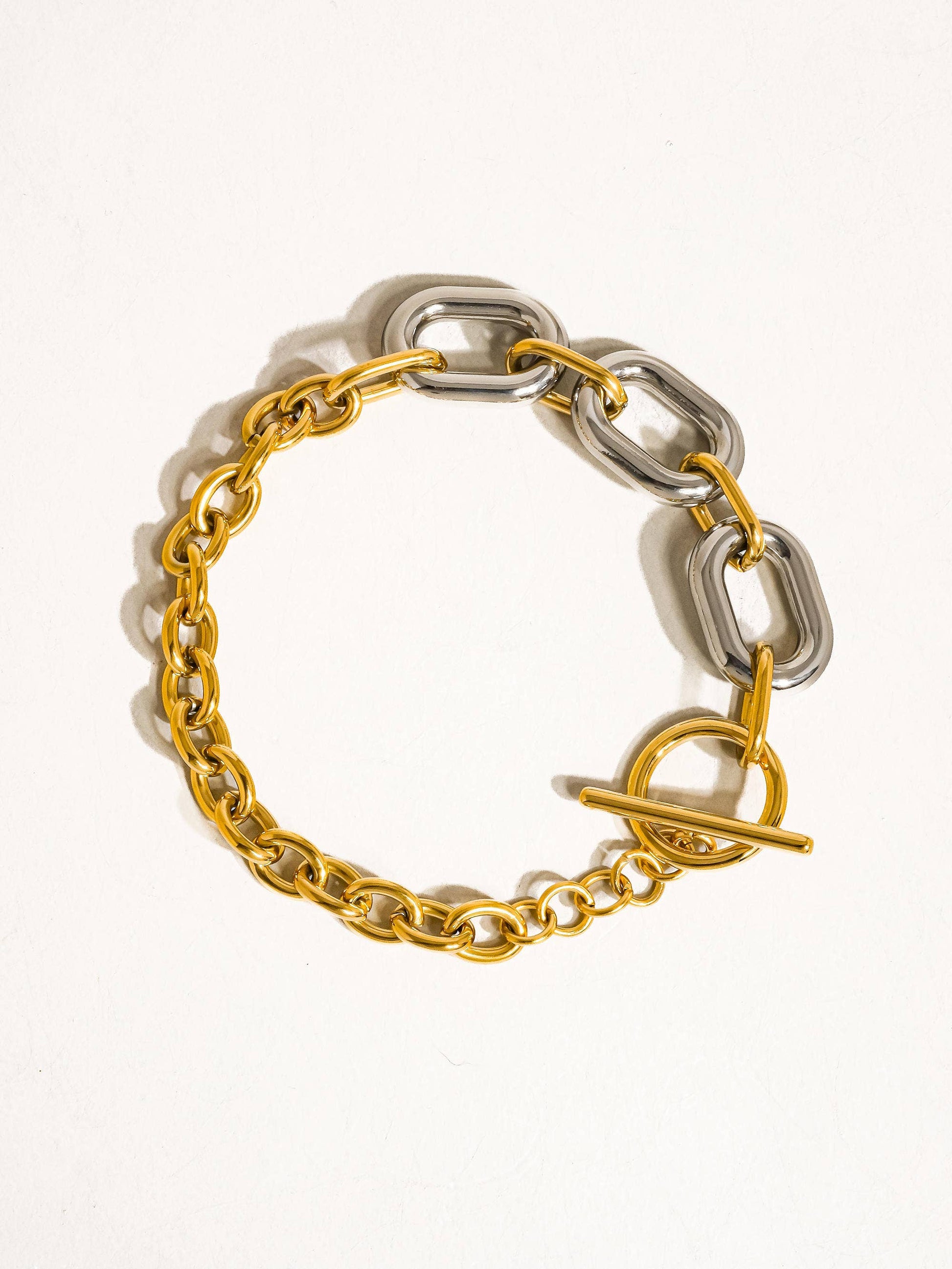 18K Mixed Metal Chain image 0
