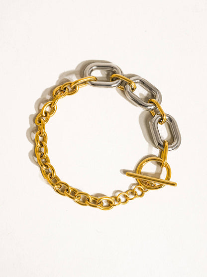 18K Mixed Metal Chain image 0