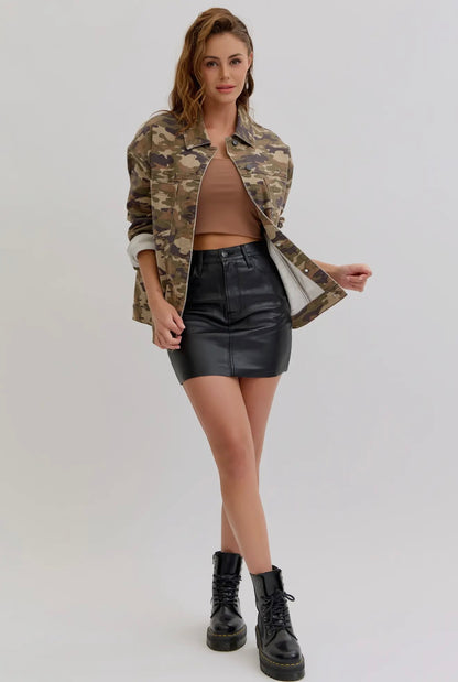 Camo Oversized Jacket