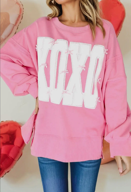 Sequin Pretty in Pink XOXO