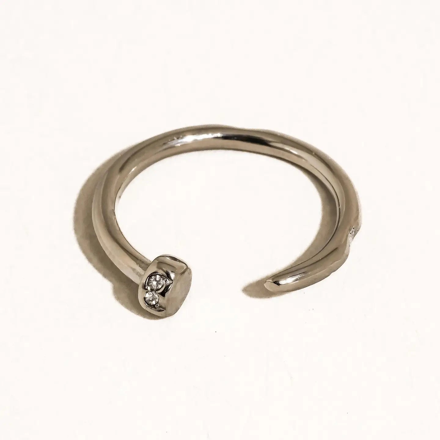 18K Non-tarnish Wrap Around Nail Ring image 1