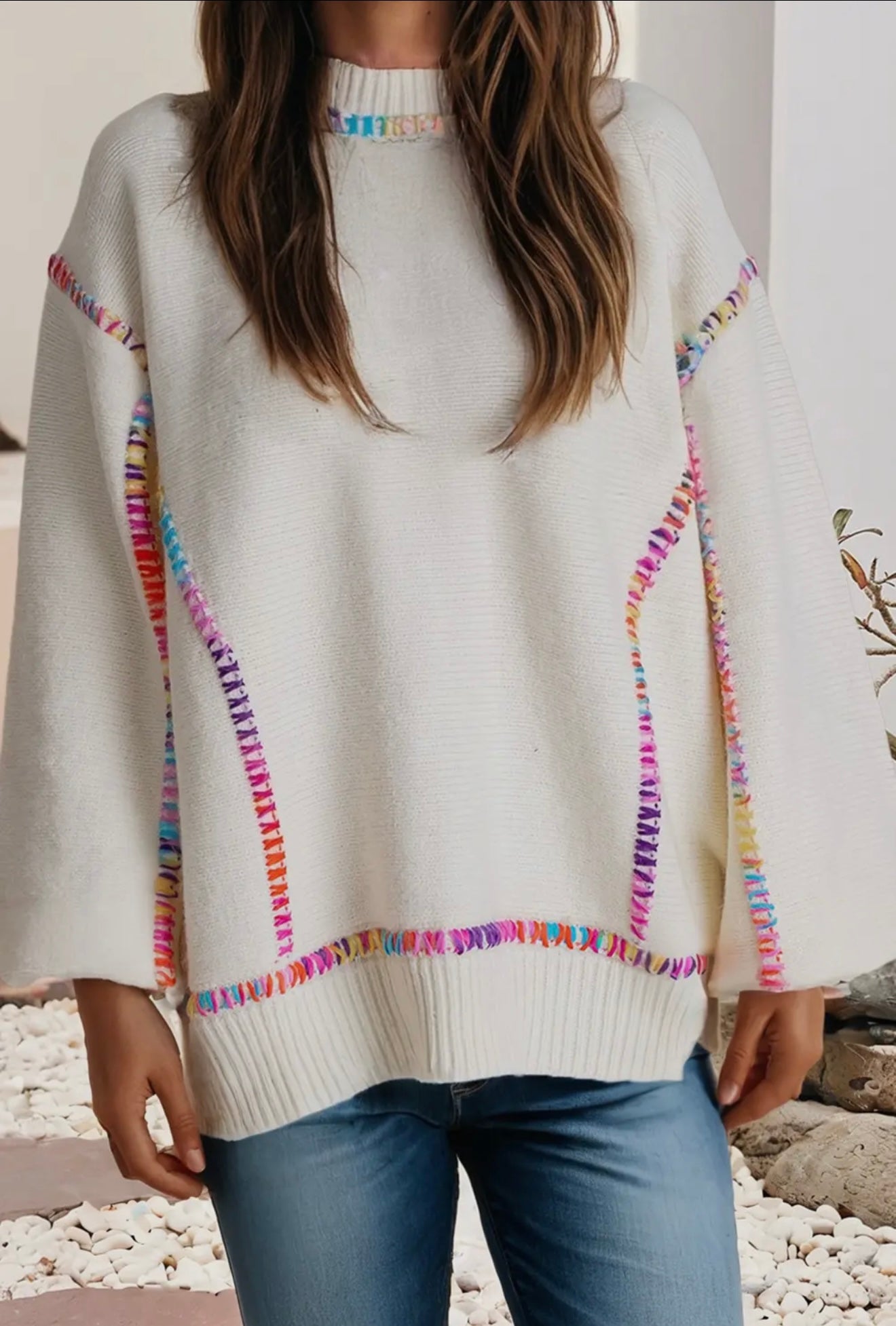 Color Pop Cozy Knit Sweater
