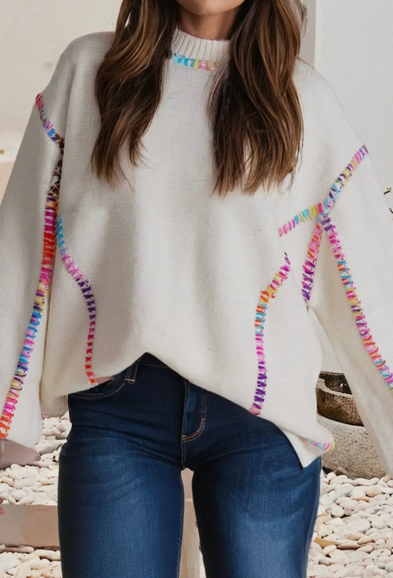 Color Pop Cozy Knit Sweater