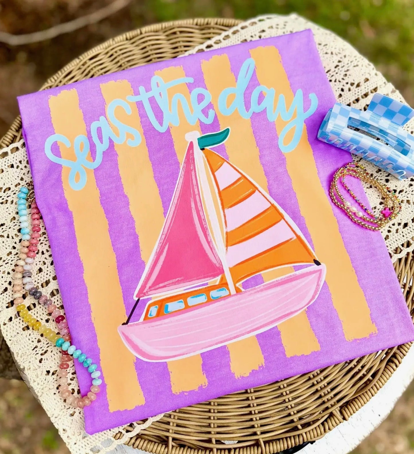 “Seas the Day” Comfort Colors Tee 🌊☀️