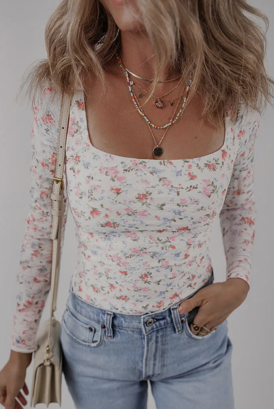 Endless Bloom Square-Neck