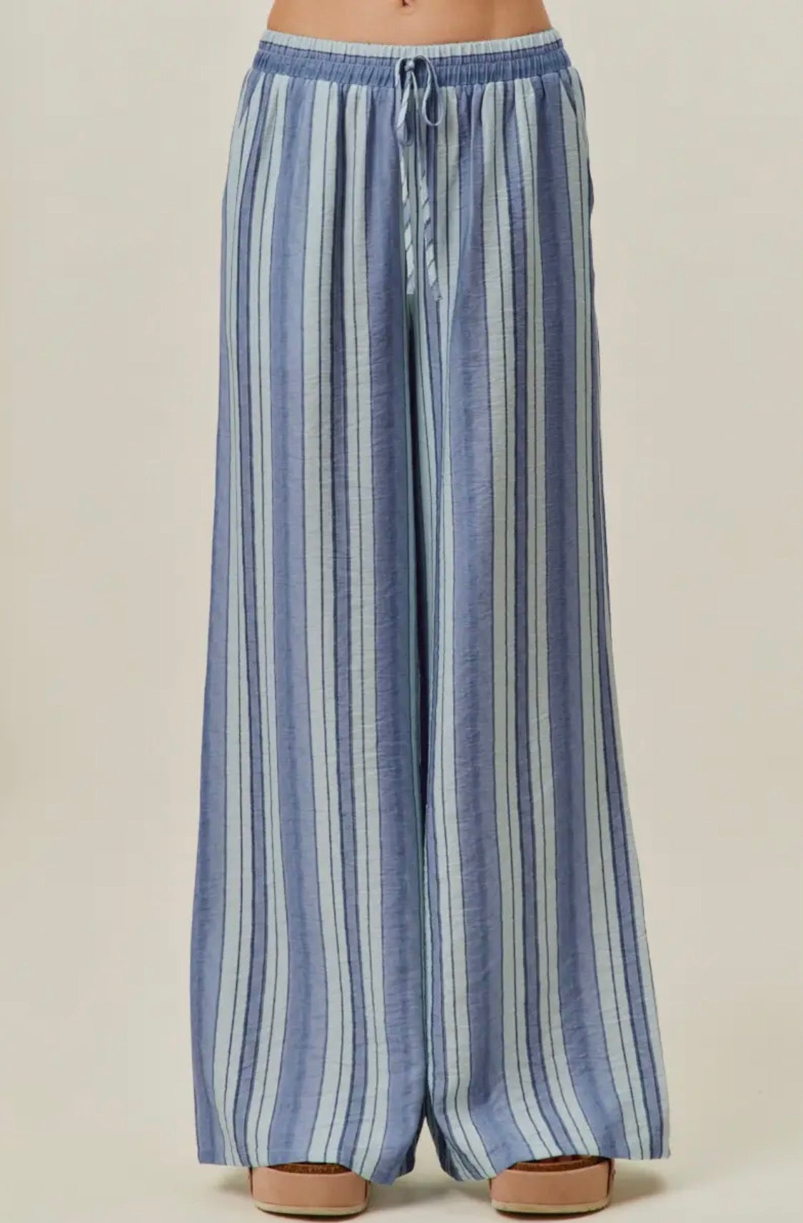 Striped Wide Leg Pants