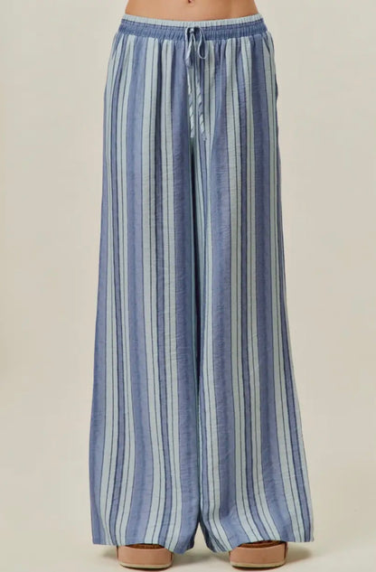 Striped Wide Leg Pants