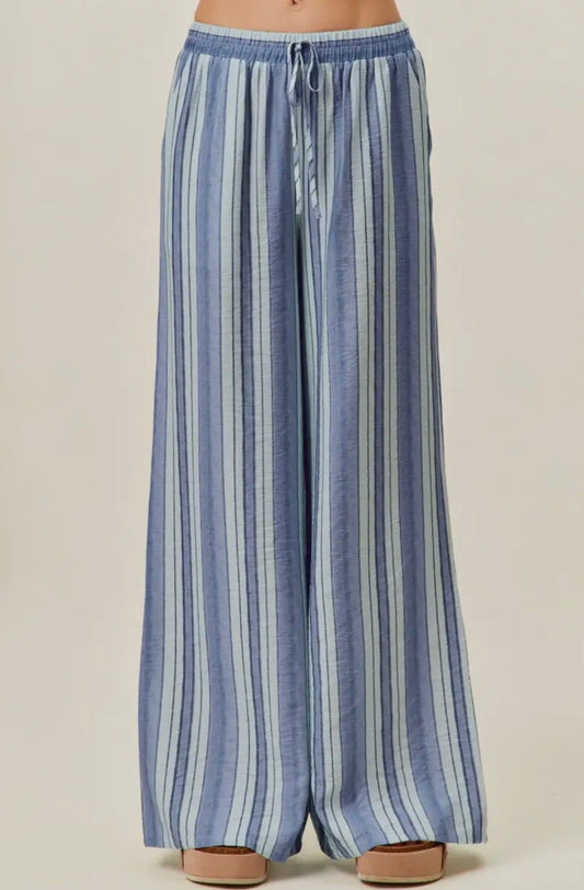 Striped Wide Leg Pants