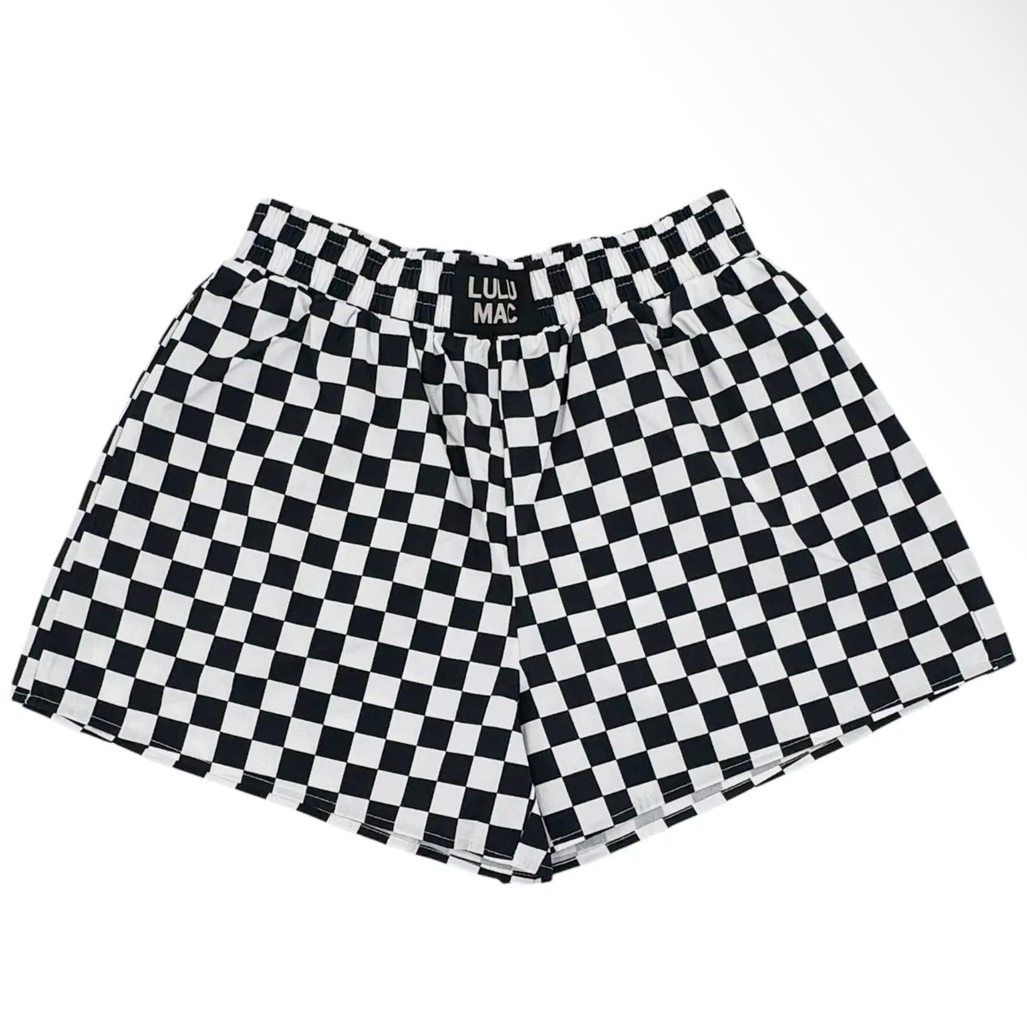 Lulu Mac Checkered Black/White Boxers