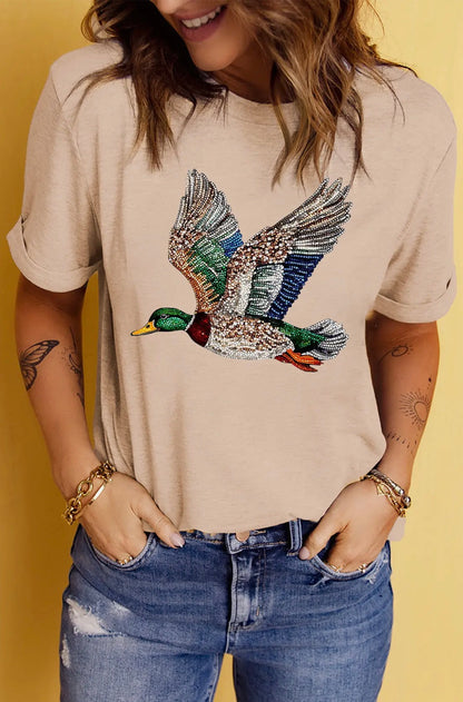 Take Flight Mallard Crew Tee – Khaki