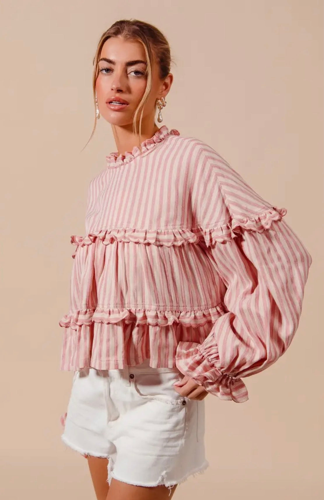 Charmed Blush Boho Reversible Top