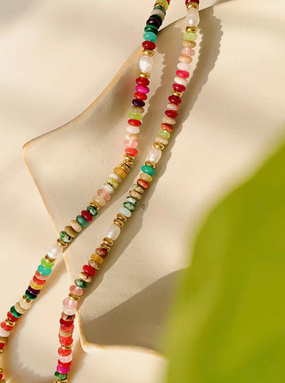 Sunny Non-Tarnish Boho Beaded Necklace