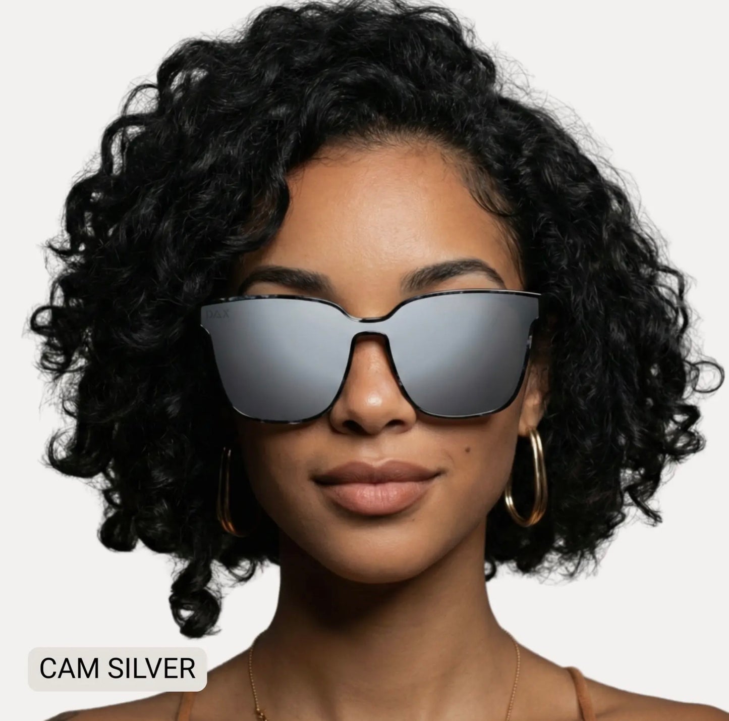 Cam Womens Medium Large Square Silver