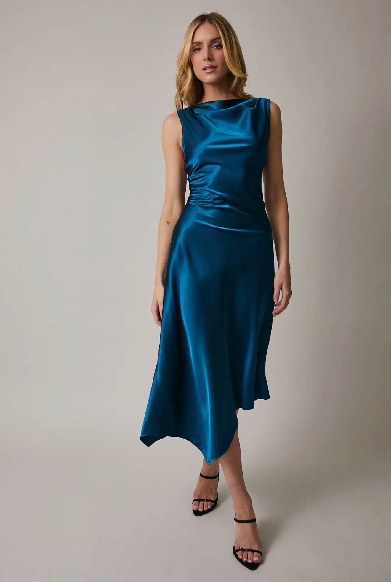 Sunday Edition Satin Bliss Midi Dress