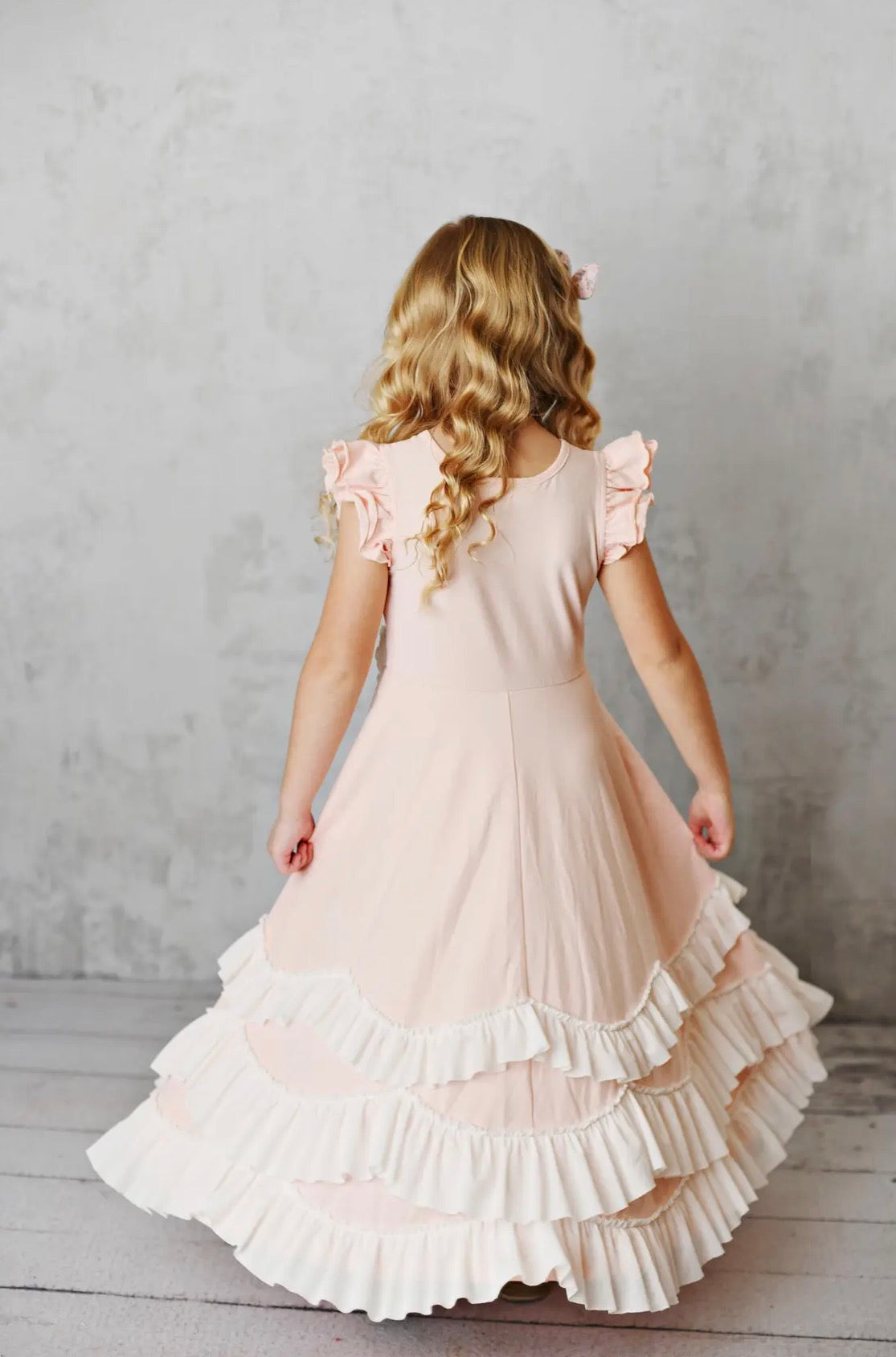 Blush Bloom Ruffle Dress