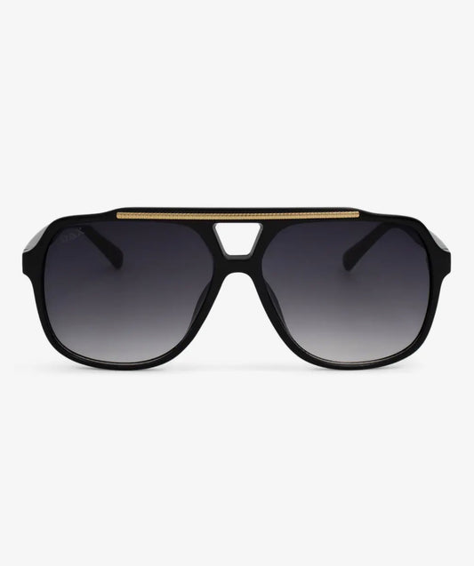 Astrid-Women’s Black Aviator Sunglasses