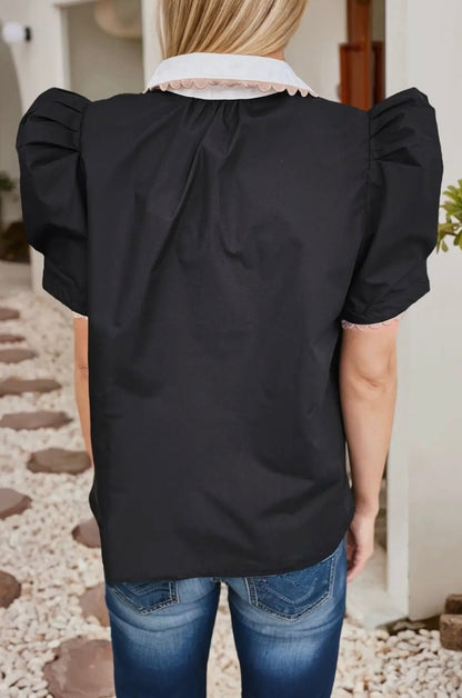 Graceful Moments Puff Sleeve Top