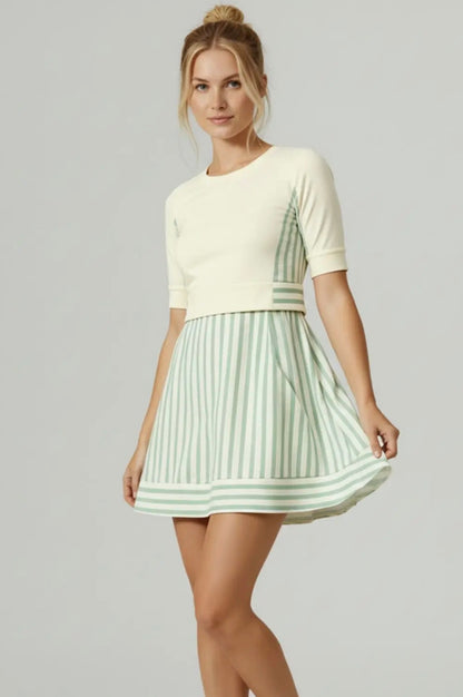 French Terry Striped Beauty Dress