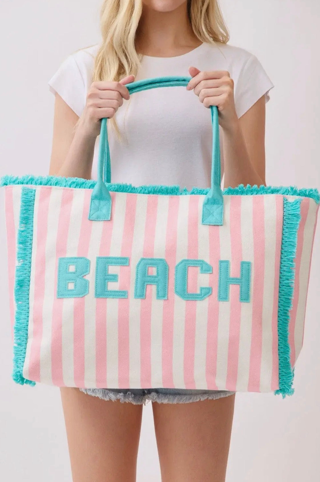 Terry Tote Bag in Pink
