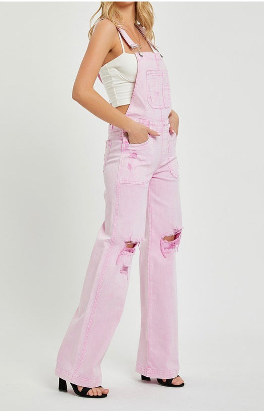 Risen Acid Pink Overalls 💖